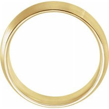 Charger l&#39;image dans la galerie, Bande de bord de couteau jaune 18K 8 mm avec finition satinée Taille 12
