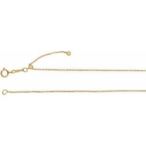 14K Yellow Gold Filled 1.1 mm Adjustable Cable 22