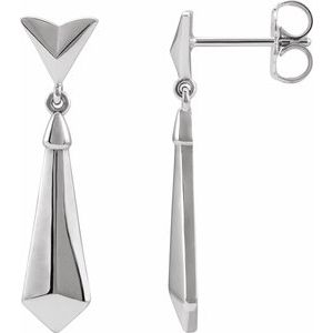 Sterling Silver Geometric Dangle Earrings