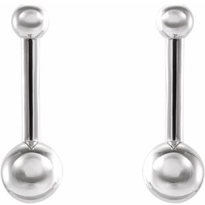 Bar & Ball Earrings