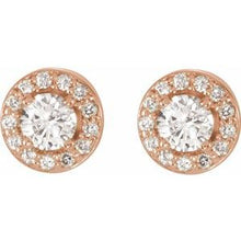 Load image into Gallery viewer, Round Halo-Style Earrings
