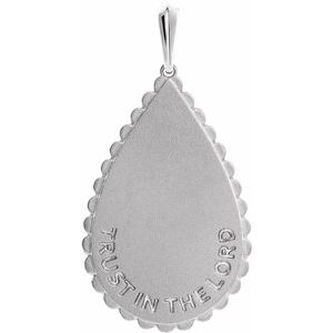 Sterling Silver Trust in The Lord Pendant