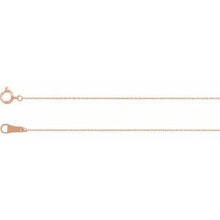 Charger l&#39;image dans la galerie, 10K Rose Solid Cable 20&quot; Chain with Spring Ring
