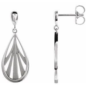 Sterling Silver Geometric Dangle Earrings