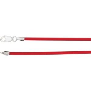 1.5 mm Cherry Red Rubber Cord Necklace
