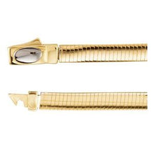 Load image into Gallery viewer, 14K Yellow &amp; White 4 mm Two-Tone Reversible Omega 18&quot; Chain

