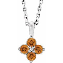 Load image into Gallery viewer, Sterling Silver Youth Citrine 16-18&quot; Necklace
