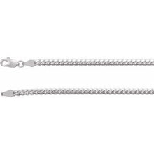 Load image into Gallery viewer, 14K White 3.3 mm Miami Cuban Link 24&quot; Chain with Lobster Clasp
