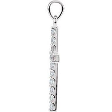 Load image into Gallery viewer, Platinum 1 1/4 CTW Diamond Cross Pendant
