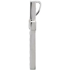 Platinum 1 CTW Diamond 28.2x21.2 mm Cross Pendant