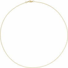 Load image into Gallery viewer, 1 mm Solid Cable Chain
