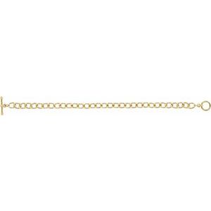 Cable Bracelet with Toggle