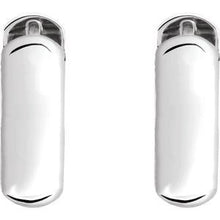 Load image into Gallery viewer, Sterling Silver 19 mm Hinged Hoop Earrings
