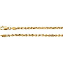 Load image into Gallery viewer, 2.8 mm Diamond Cut Rope Chain
