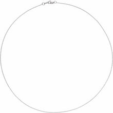 Charger l&#39;image dans la galerie, 10K White 1 mm Solid Cable 18&quot; Chain
