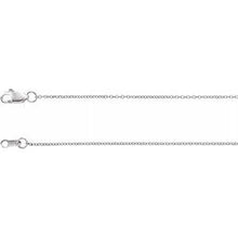 Charger l&#39;image dans la galerie, 10K White 1 mm Solid Cable 18&quot; Chain
