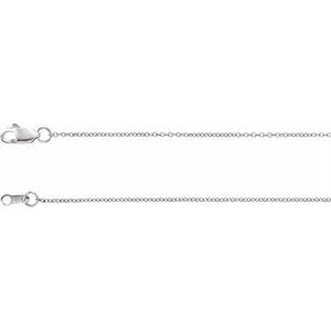 10K White 1 mm Solid Cable 18