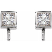 Load image into Gallery viewer, Square Micro Bezel Earring Top
