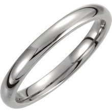 Charger l&#39;image dans la galerie, Titanium 3 mm Domed Polished Band Size 7
