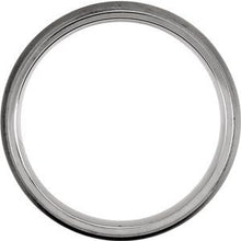 Load image into Gallery viewer, Titanium 5 mm Oxidized Center Ridged Band Size 9.5
