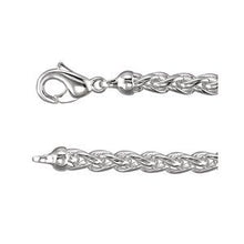 Load image into Gallery viewer, 6 mm Sterling Silver Wheat Chain

