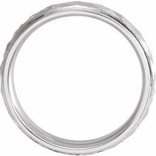 Charger l&#39;image dans la galerie, Sterling Silver 5 mm Geometric Band with Polished Finish Size 8.5
