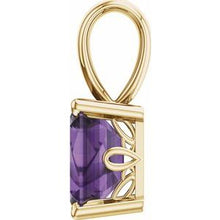 Load image into Gallery viewer, Emerald Scroll Setting¬Æ Pendant
