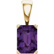 Load image into Gallery viewer, 14K Yellow Amethyst Pendant

