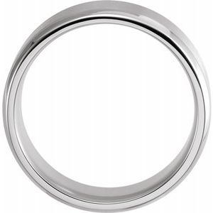Beveled-Edge Band with Satin Finish
