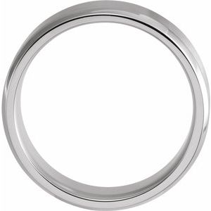 Beveled-Edge Band with Satin Finish