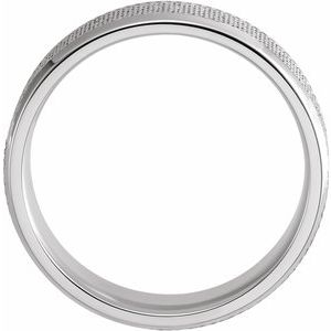 Knurled Beveled-Edge Band 