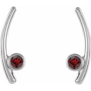 Bezel-Set Ear Climbers  