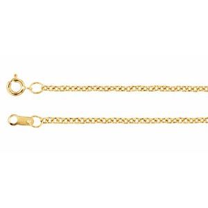 14K Yellow Gold Filled 1.5 mm Solid Cable 36" Chain