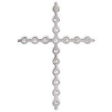 Load image into Gallery viewer, Platinum 1 1/4 CTW Diamond Cross Pendant

