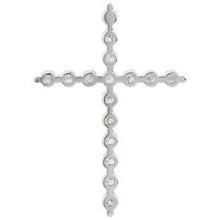 Load image into Gallery viewer, 14K White 1 1/4 CTW Diamond Cross Pendant
