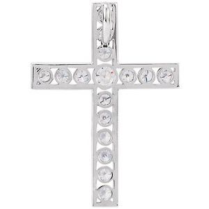 Platinum 1 1/4 CTW Diamond 31.4x22.8 mm Cross Pendant