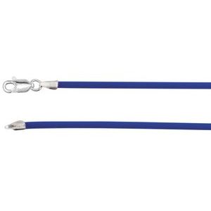 1.5 mm Cobalt Blue Rubber Cord