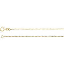 Load image into Gallery viewer, 14K Yellow .75 mm Solid Box 7&quot; Chain
