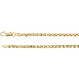 2.75 mm Wheat Diamond Cut Chain 