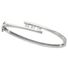 Load image into Gallery viewer, Three-Stone Hinged Bangle Bracelet
