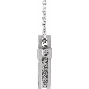 Scroll Cross Necklace or Pendant