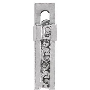 Scroll Cross Necklace or Pendant