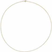 Load image into Gallery viewer, 1 mm Solid Diamond-Cut Cable Chain 
