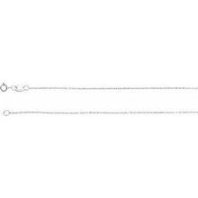 Load image into Gallery viewer, 10K White 1 mm Diamond-Cut Cable 20&quot; Chain
