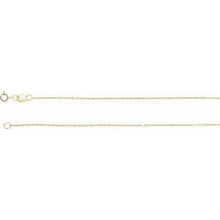 Load image into Gallery viewer, 10K Yellow 1 mm Diamond-Cut Cable 18&quot; Chain
