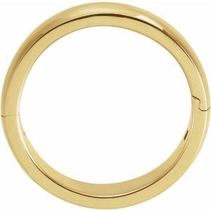 18K Yellow 6 mm Adjustable Band Size 9.5
