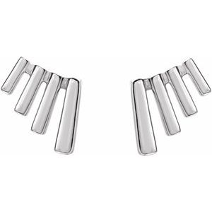 Sterling Silver Fan Ear Climbers