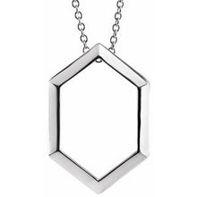 Load image into Gallery viewer, Sterling Silver Geometric 16-18&quot; Necklace
