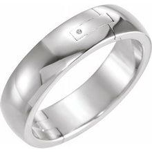 Load image into Gallery viewer, 18K White 8 mm Adjustable Band Size 7.5
