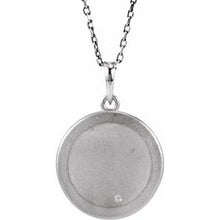 Load image into Gallery viewer, Sterling Silver .005 CTW Diamond Initial X 18&quot; Necklace
